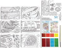 Ooly kit de arte acuarela - pintura para niños y adultos - Ocean Paradise-3