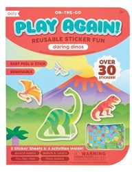 Ooly - Play Again Mini On The Go Kit de Actividades - Dinos Atrevidos