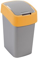 Curver Flip Bin cubo de basura 50L plata naranja plástico moderno