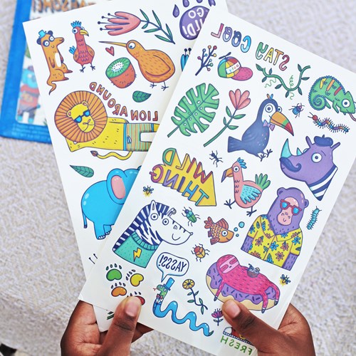 Ooly tatuajes temporales Party Animals - Tattoo Palooza set para niños-2