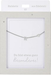 Depesche collar plata letra R corazón - joya regalo