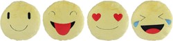 Van Manen cojín Smile amarillo poliéster decoración 36x36x10cm