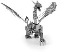 Metal Earth juguete de construcción ICONX Silver Dragon maqueta-2