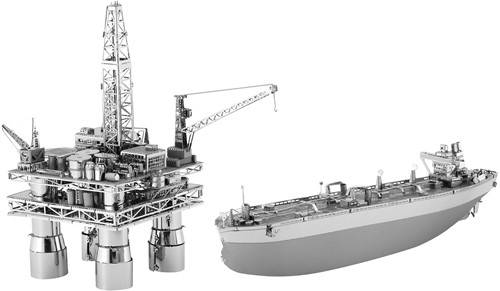 Metal Earth - Offshore Oil Rig and Tanker -Gift Box-