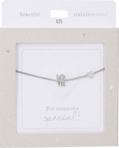 Depesche pulsera plata Heart of Gold Love joyería para mujer