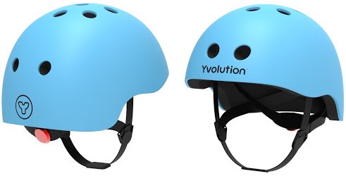 Yvolution casco infantil azul - casco ajustable para niños - casco bicicleta-3