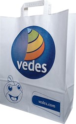 Vedes bolsas de papel 250 unidades 32+12x40cm ecológicas resistentes