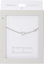 Depesche collar corazón plata brillante - joya regalo mujer