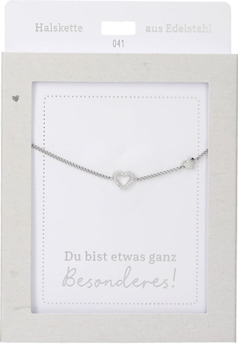 Depesche collar corazón plata brillante - joya regalo mujer