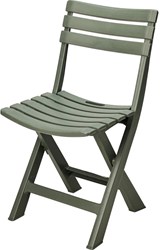 ProGarden silla plástico verde - silla de jardín resistente para exterior