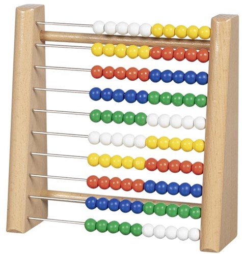 Goki ábaco juguete de madera colorido aprender a contar abaco