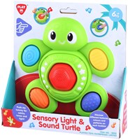 Play tortuga sensorial con luz y sonido - juguete educativo para bebés