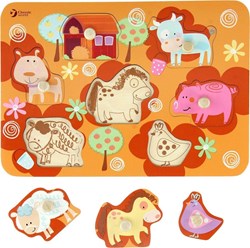 Classic World Houten Noppenpuzzel Boerderij