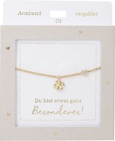 Depesche pulsera oro trébol amistad regalo niñas
