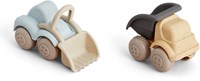 Viking Toys - Hearts Camión Volquete y Excavadora Set - Juguete Ecológico para Niños