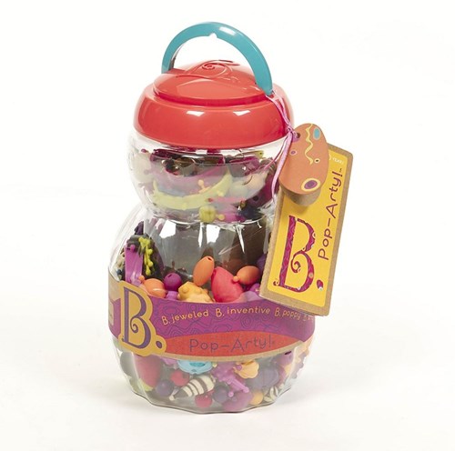Simply B. Toys set de cuentas Pop-Arty 300 piezas juguete colorido
