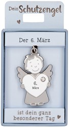 Depesche llavero ángel de la guarda 06 marzo - amuleto de la suerte regalo