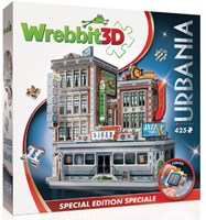 Wrebbit Puzzle 3D Retropolis Diner años 50 juguete de cartón