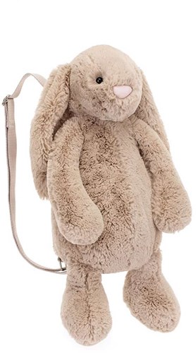 Mochila Jellycat Bashful Bunny Beige para niños - mochila peluche adorable