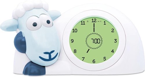 Zazu entrenador de sueño oveja Sam azul - despertador infantil con luz nocturna