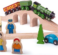 Bigjigs Juego de Tren Flying Scotsman-3