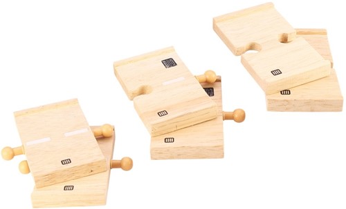 Bigjigs Houten Rijbanen - 4 stuks
