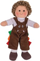 BigJigs muñeca de peluche Jack - muñeca suave 28 cm para niños-2