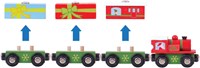BigJigs tren de Navidad de madera juguete - set de tren regalo festivo-3
