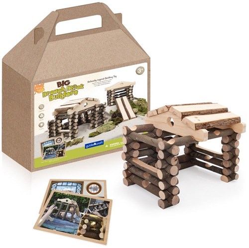 Guidecraft set de bloques de construcción de madera - Big Branch Block Builders 125 piezas