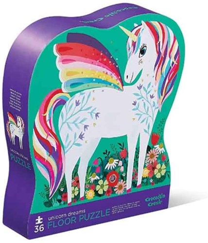 Crocodile Creek puzzle en forma de Unicorn Dreams - 36 piezas-2