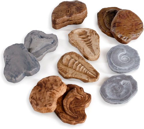Guidecraft Magnetic Matching Fossil Stones - Set of 6 10