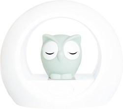 ZAZU luz nocturna Lou búho gris con sensor de sonido y temporizador