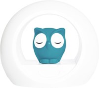 Zazu luz nocturna Lou búho azul - Lámpara LED infantil con sensor de sonido