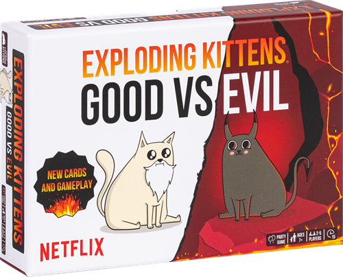 Exploding Kittens juego de cartas Good vs Evil - Juego familiar - Armageddon