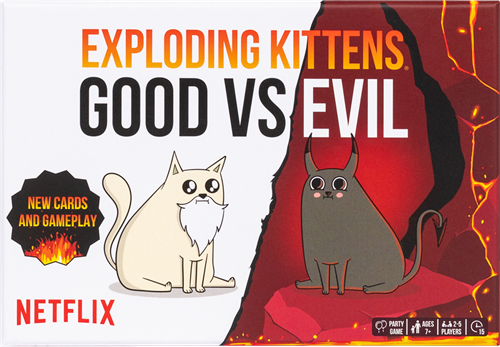 Exploding Kittens juego de cartas Good vs Evil - Juego familiar - Armageddon-2