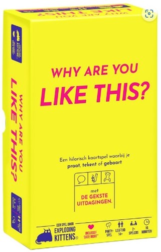 Asmodee juego de mesa Why Are You Like This? para adolescentes y adultos