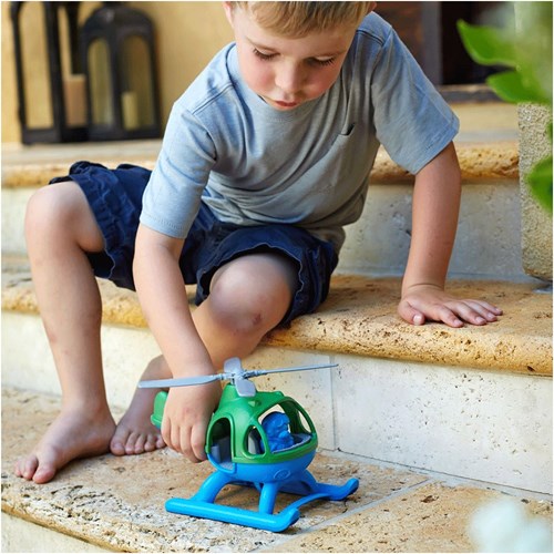 Green Toys helicóptero de juguete verde - juguete ecológico para niños-3