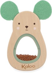 Kaloo sonajero ratón madera juguete bebé sensorial FSC 11 cm