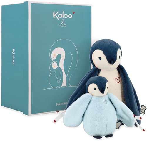 Kaloo peluche pingüino azul - colección Complices - juguete de peluche