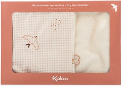 Kaloo manta bebé crema - Primera manta suave para bebés