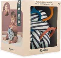Kaloo pelota sensorial - pelota de tela para bebé con aros de silicona - multicolor-3