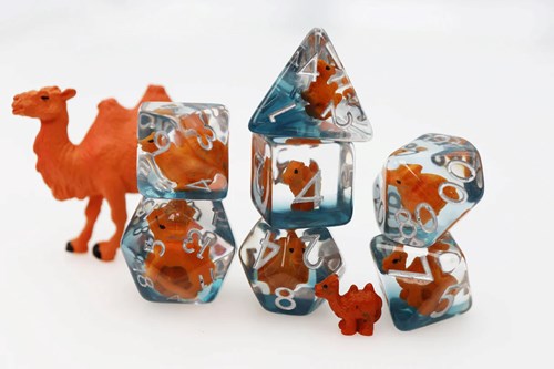 Foam Brain Games set de dados Caravan Camel RPG para juegos de rol