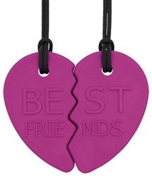 Ark Therapeutics joya para masticar corazón de amistad magenta juguete