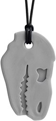 Ark Therapeutics collar mordedor Dino-Bite juguete sensorial gris claro