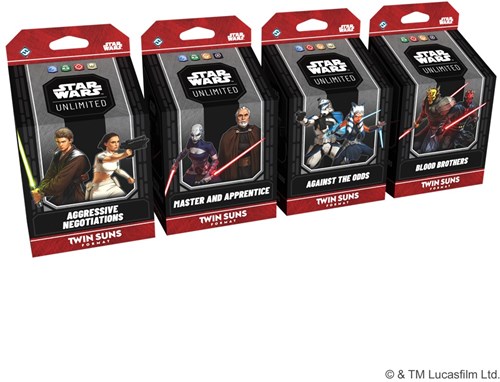 Asmodee Star Wars Unlimited juego de cartas Twin Suns Deck Display bundle-3