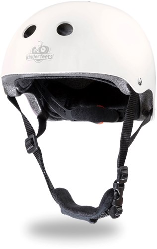 Kinderfeets Casco infantil para ciclismo / Casco de bicicleta para niños - blanco mate