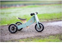 Kinderfeets Bicicleta de equilibrio y triciclo de madera 2 en 1 para 1 año Tiny Tot - Sage-3