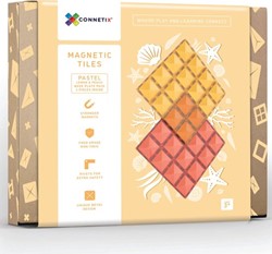 Connetix Azulejos Magnéticos Base Melocotón Limón 2 Piezas