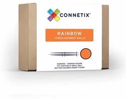 Connetix Azulejos Magnéticos Bolas de Mármol Arco Iris 12 Piezas