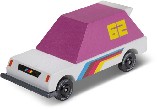 Coche de juguete Candylab Racer 62 XL Rosa - Candycar de madera